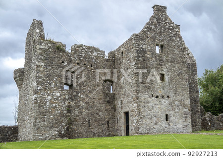The beautiful Tully Castle by Enniskillen, County Fermanagh in Northern Ireland 92927213