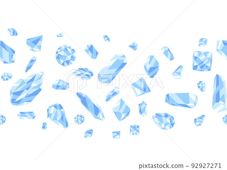 Seamless pattern with crystals or crystalline minerals. Jewelry or semiprecious gem stones. Seamless pattern with crystals or crystalline minerals. Jewelry or semiprecious gem stones. 92927271