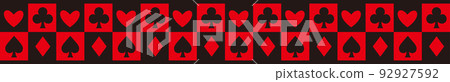 Red and black card pattern endless line (two-stage type) Red and black card pattern endless line (two-stage type) 92927592