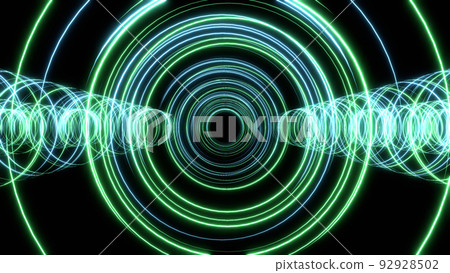 Tunnel VJ Circular Ring Rotating Vortex Green [There is another Ver] 92928502
