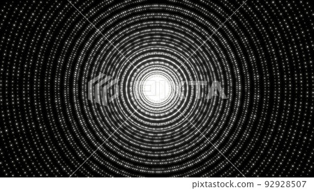 VJ圓環點漩渦紋波粒子黑白【還有一個版本】 92928507