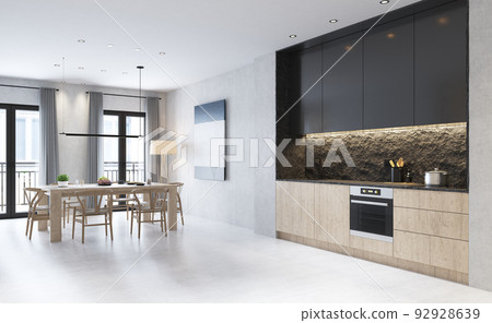 modern kitchen interior modern kitchen interior 92928639