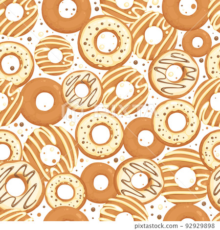 Sweet donut pattern cartoon vector. Candy food Sweet donut pattern cartoon vector. Candy food 92929898
