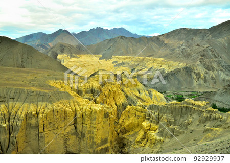 The northernmost unexplored region of India, the superb view of Lamayuru, a village in the Ladakh region 92929937