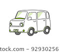 一輛簡單的汽車/貨車車的插圖 92930256