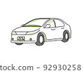 一個簡單的汽車/汽車的插圖 92930258
