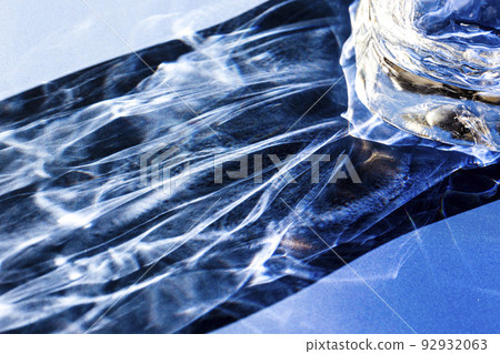 Beautiful caustic effect as light passes through a glass. Restaurant and beverage advertising backdrop 92932063