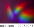 Beautiful spectral gradient of sunlight on the wall. 92932073