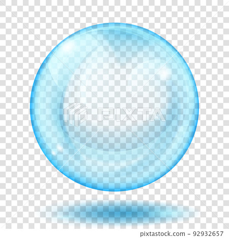 Transparent light blue sphere 92932657