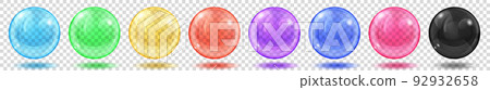 Transparent colored spheres with shadows Transparent colored spheres with shadows 92932658