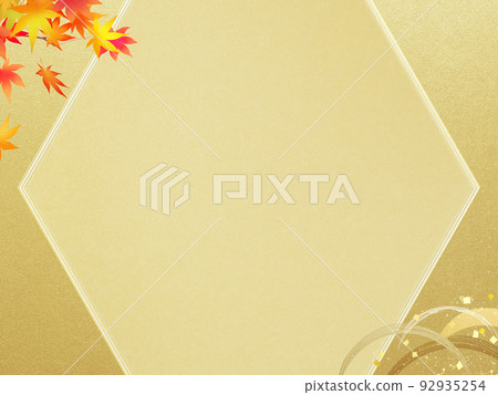 Japanese autumn background 92935254