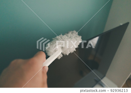 television, television set, cleanup 92936213