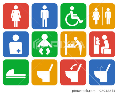 廁所圖標集 92938813