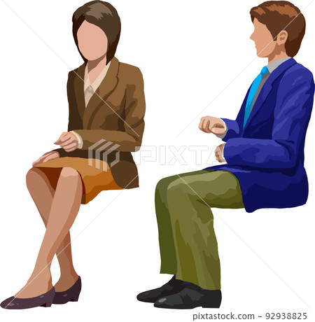 People sitting on chairs indoors suits men and women illustration background transparent image People sitting on chairs indoors suits men and women illustration background transparent image 92938825