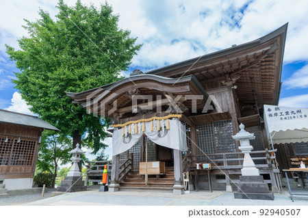 《Kumamoto Prefecture》Ukishima Shrine (Ukishima Kumanoimasu Shrine) of a married couple _ Kashima-cho, Mashiki-gun 《Kumamoto Prefecture》Ukishima Shrine (Ukishima Kumanoimasu Shrine) of a married couple _ Kashima-cho, Mashiki-gun 92940507