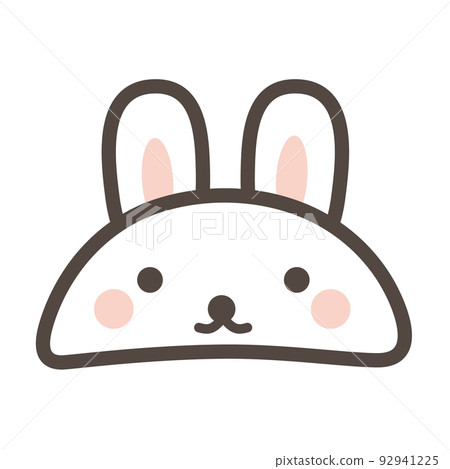 可愛的兔子帽子插圖 可愛的兔子帽子插圖 92941225