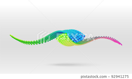 Sphere dot particles wave background Sphere dot particles wave background 92941275