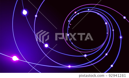 Futuristic data network light connection elements Futuristic data network light connection elements 92941281