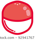Illustration material of one Gacha Capsule of red Gachapon 92941767