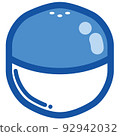Illustration material of one Gacha Capsule of blue Gachapon 92942032