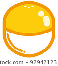 Illustration material of one Gacha Capsule of yellow Gachapon 92942123