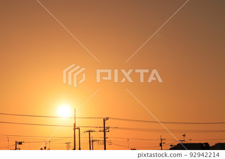 Sunset sky Sunset sky 92942214