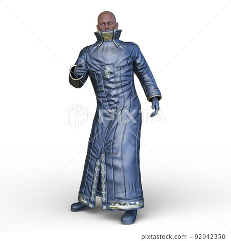 一個穿著長外套的男人 92942350