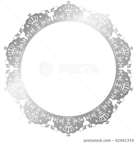 Crown lace frame silver 92942359