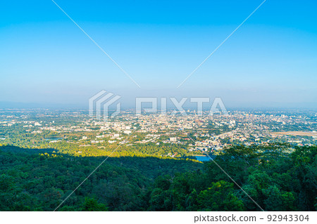 Chiang Mai city skyline in Thailand 92943304