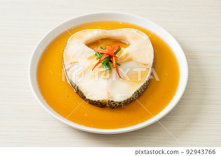 Steamed Cod Fish with Soy Sauce 92943766