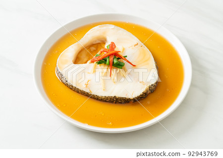 Steamed Cod Fish with Soy Sauce 92943769