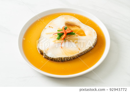 Steamed Cod Fish with Soy Sauce Steamed Cod Fish with Soy Sauce 92943772