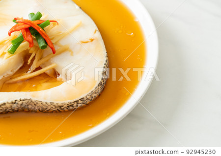 Steamed Cod Fish with Soy Sauce 92945230