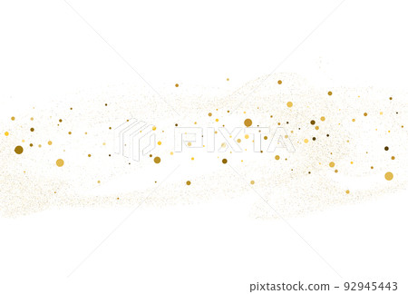 Light gold glitter round confetti background. Light gold glitter round confetti background. 92945443