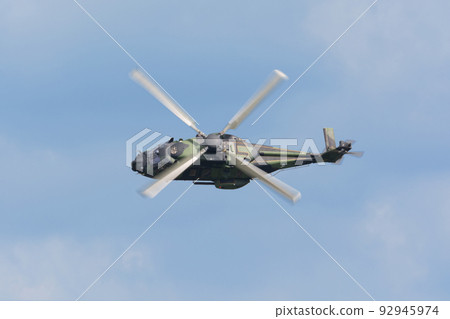 Finnish Army NH90 helicopter circling 92945974