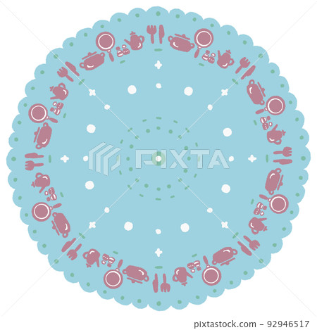 Hand-drawn illustration of kitchen utensils frame material Hand-drawn illustration of kitchen utensils frame material 92946517