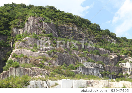 Stunning quarrying site in the Ishikiri Mountains 92947495