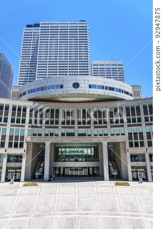 [東京] 東京都議會大廈的莊嚴外觀 92947875