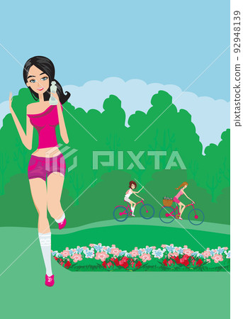 Recreation and Sports in the Park 92948139