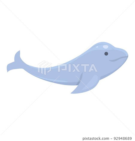 Dolphin animal icon cartoon vector. Arctic alaska. North polar Dolphin animal icon cartoon vector. Arctic alaska. North polar 92948689