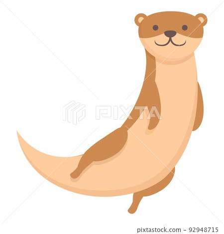 Weasel icon cartoon vector. Cute animal. Marten otter 92948715
