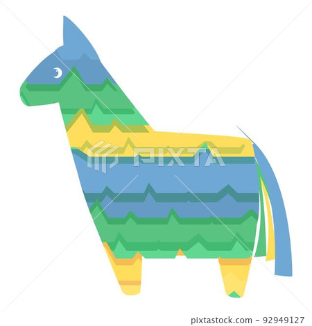 Happy donkey icon cartoon vector. Mexico pinata. Carnival funny 92949127