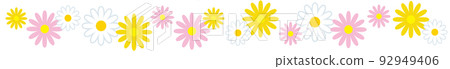 Cute and simple Marguerite endless line A Cute and simple Marguerite endless line A 92949406