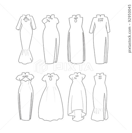 中國服飾線描插圖集 中國服飾線描插圖集 92950045