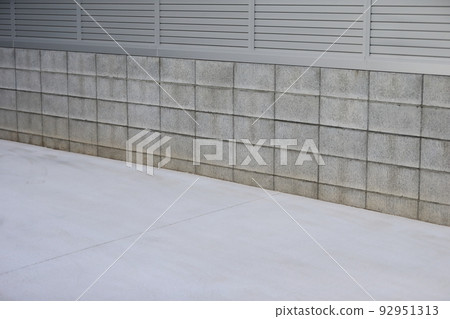 混凝土砌塊牆的形象 92951313