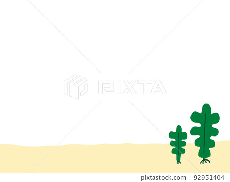 Cute seaweed wakame frame / hand-drawn illustration material Cute seaweed wakame frame / hand-drawn illustration material 92951404