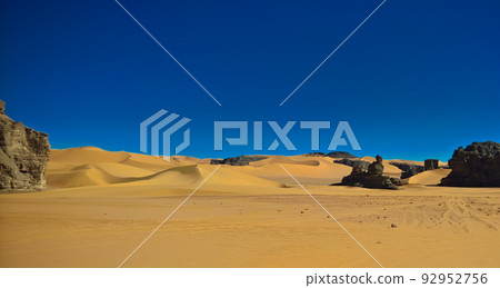 Abstract Rock formation at Boumediene , Tassili nAjjer national park, Algeria Abstract Rock formation at Boumediene , Tassili nAjjer national park, Algeria 92952756