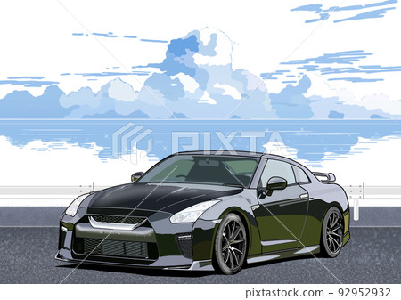 Sports car touring background Sports car touring background 92952932
