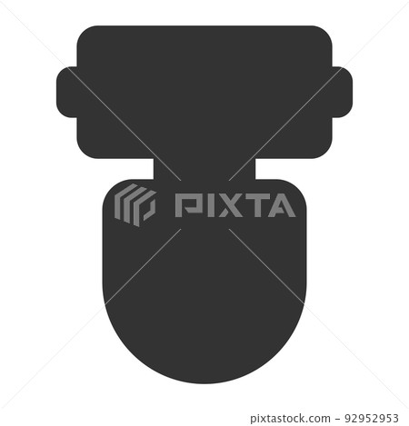 black humanoid robot silhouette black humanoid robot silhouette 92952953