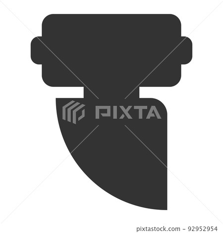 black humanoid robot silhouette black humanoid robot silhouette 92952954